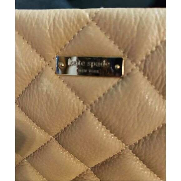 KATE SPADE - Cashew Quilted Leather Gold Coast Maryanne Shoulder Bag - Picture 7 of 9